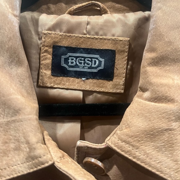 BGSD Suede Tan Leather Jacket 2X - Picture 3 of 5